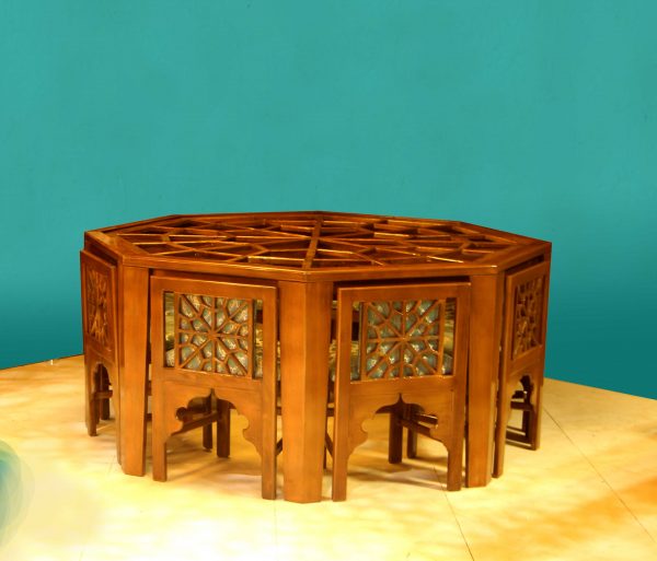 میز و صندلی سنتی هشت نفره